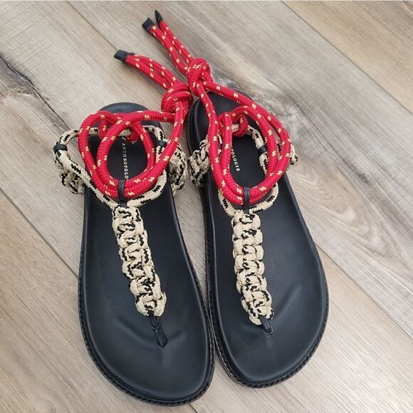 Anthropologie Rope Thong Wrap Sandals Size EU 40 NIB - Picture 6 of 12